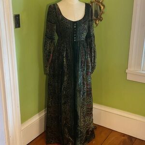 Colin Glascoe vintage70s velvet maxi dress